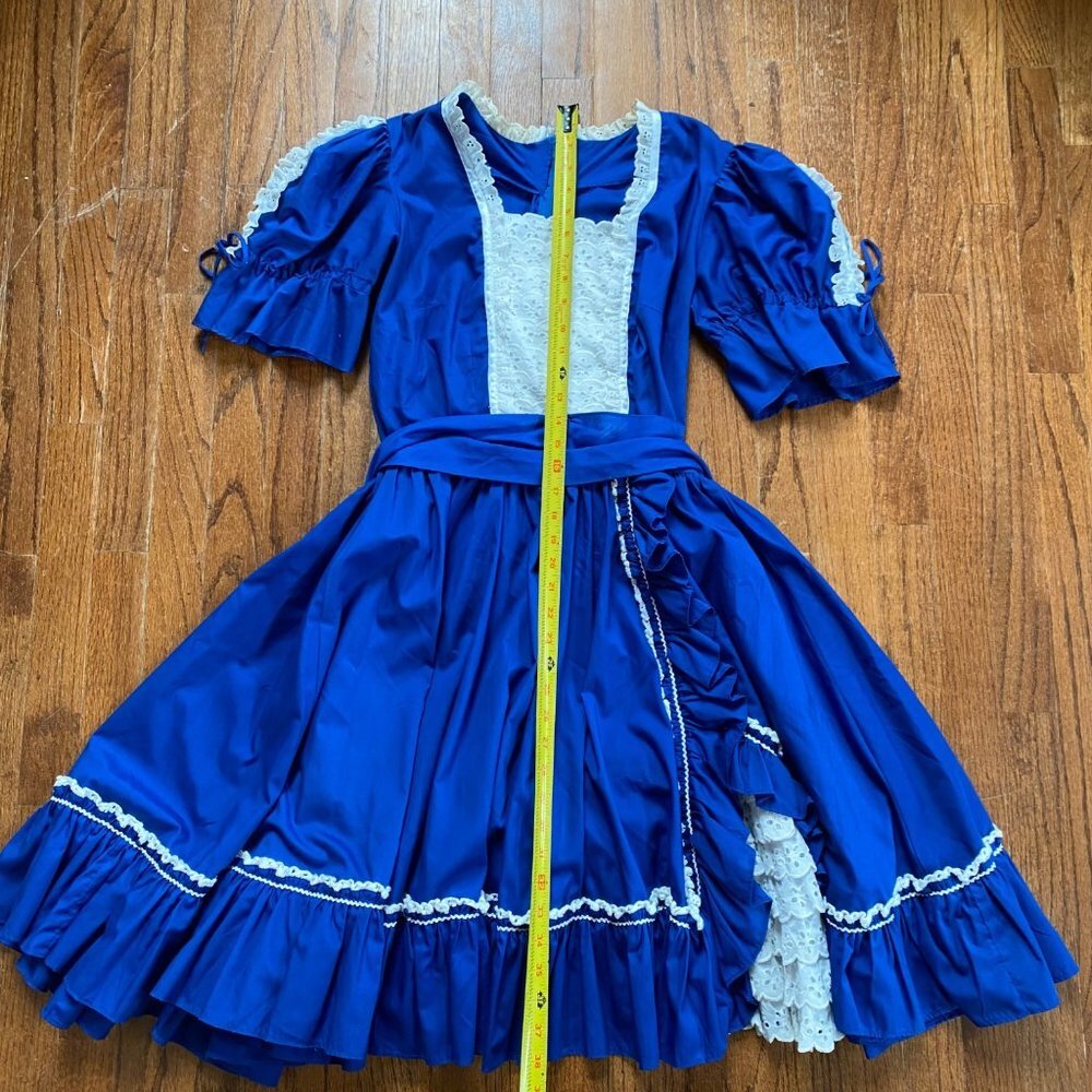 Vintage Square Dance Dress 50s Cosplay Southwestern Cowgirl Rockabilly Large 12 - Picture 7 of 12